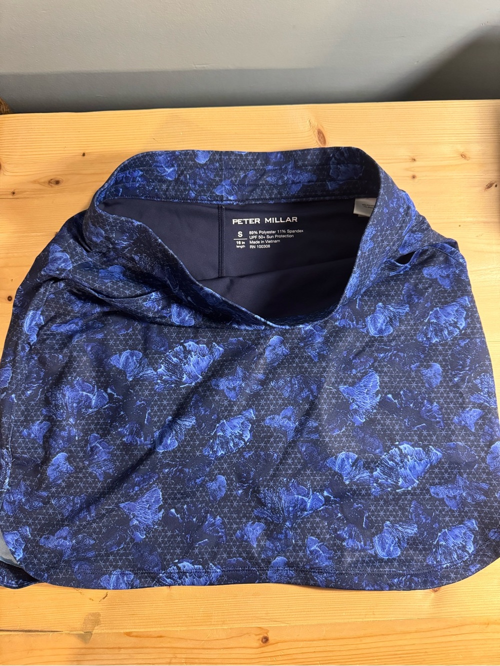 Peter Millar womens Blue Floral Performance Skort